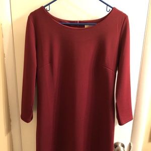 Chance Elliat Ponte Dress Burgundy